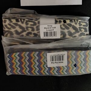 NEW Pom Pom London Set Of 2 Adjustable Fabric Straps